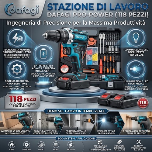 Kit trapano avvitatore - trapano,