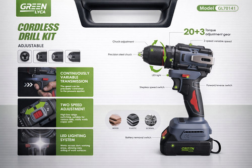 Trapano avvitatore volt - avvitatore, 21